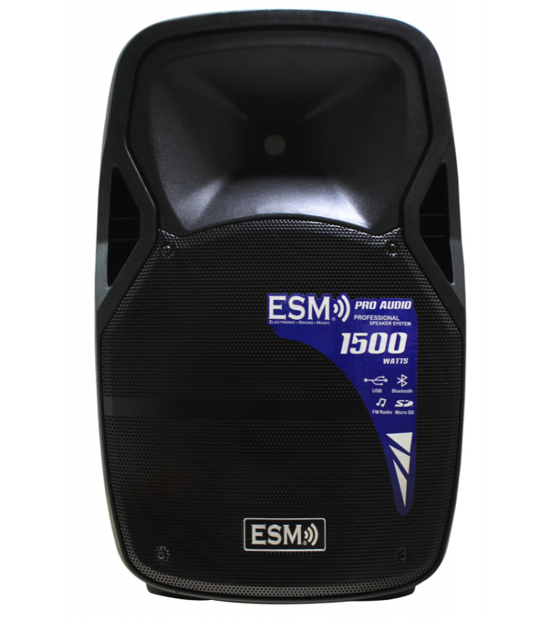ESM-E4115N COLUMNA AMPLIFICADA 15" CON USB,SD,FM,BT+MIC+STAND - Imagen 1