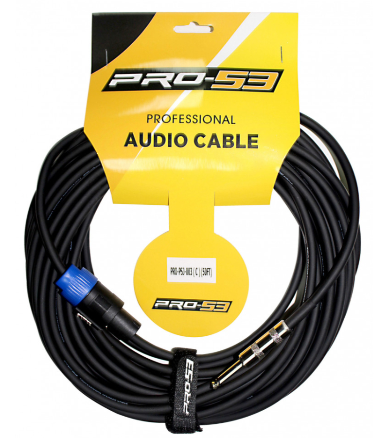 P53-PSJ-003-50 CABLE PARA BOCINA SPEAKON A 1/4 MONO 50FT - Imagen 1